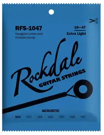 Струны для акустической гитары Rockdale RFS-1047 10-47, бронза фосфорная
