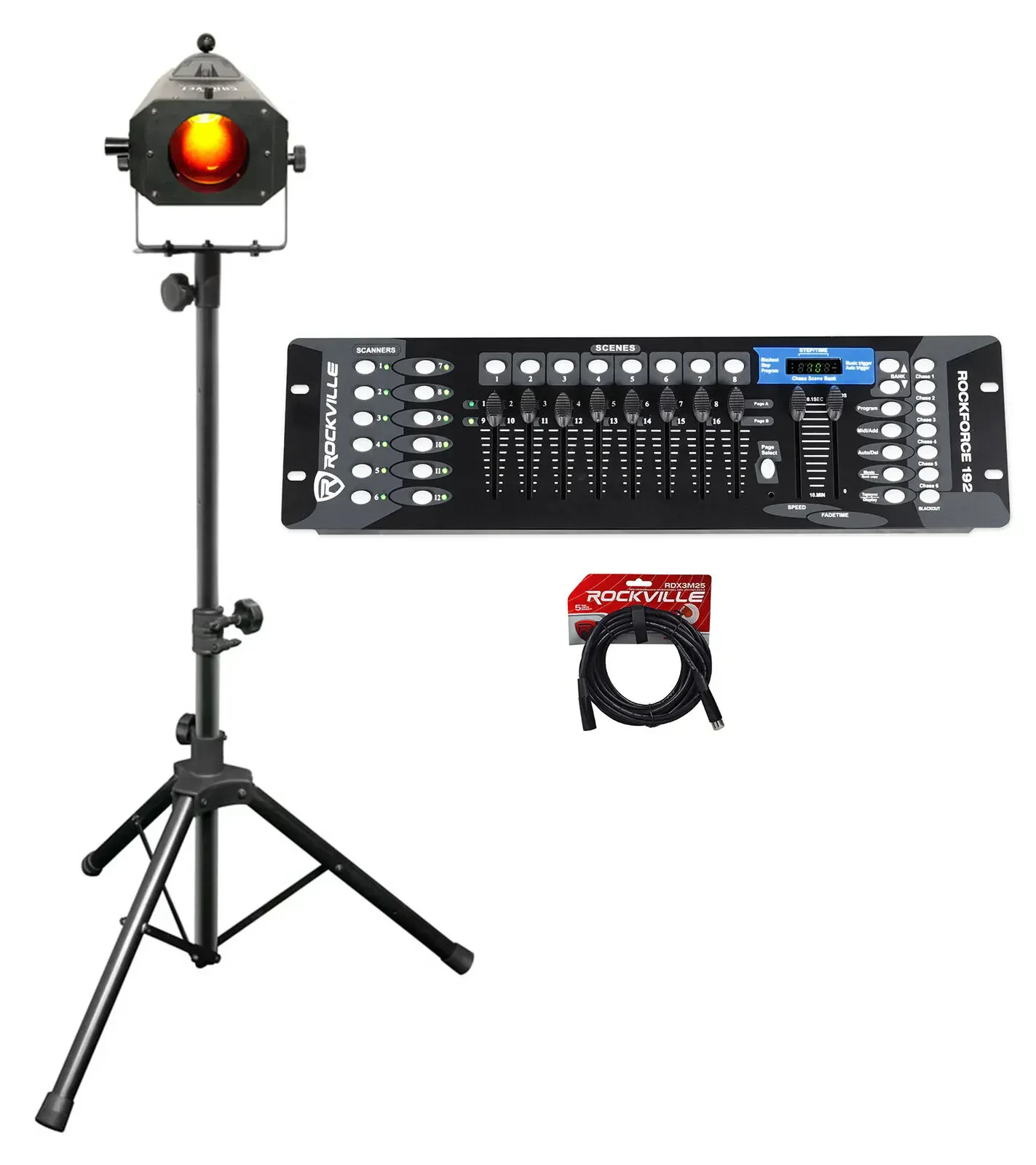 Светодиодный прибор Chauvet DJ LED Followspot 75ST с DMX-пультом и кабелем