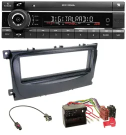 Kienzle Bluetooth MP3 USB DAB Autoradio für Ford Focus C-Max Galaxy ab 2007 schw