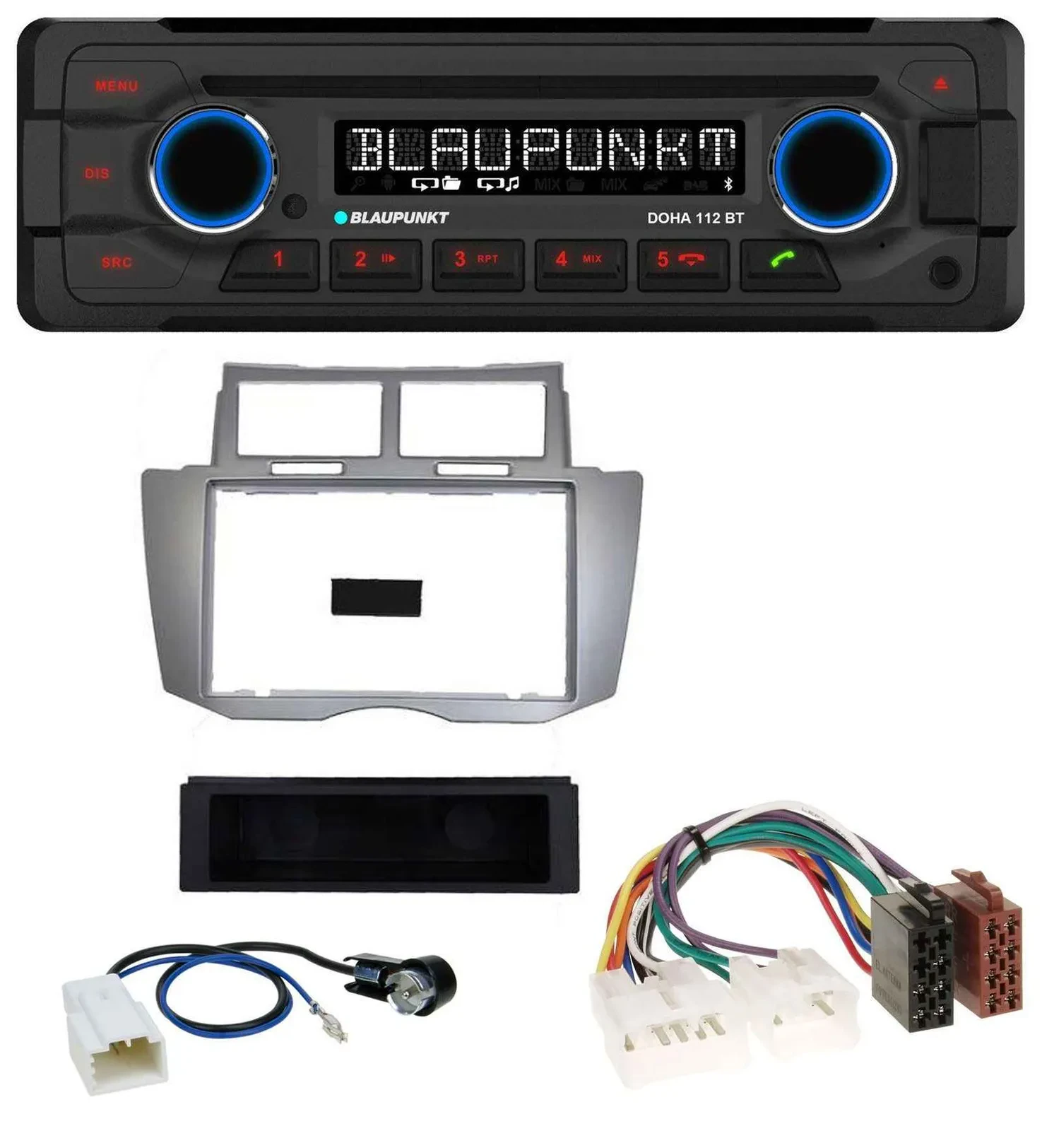 Blaupunkt AUX MP3 CD Bluetooth USB Autoradio für Toyota Yaris (2007-2011)