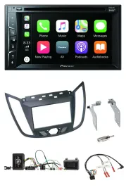 Pioneer Lenkrad USB DVD Bluetooth DAB 2DIN Autoradio für Ford C-Max ab 2011 grau
