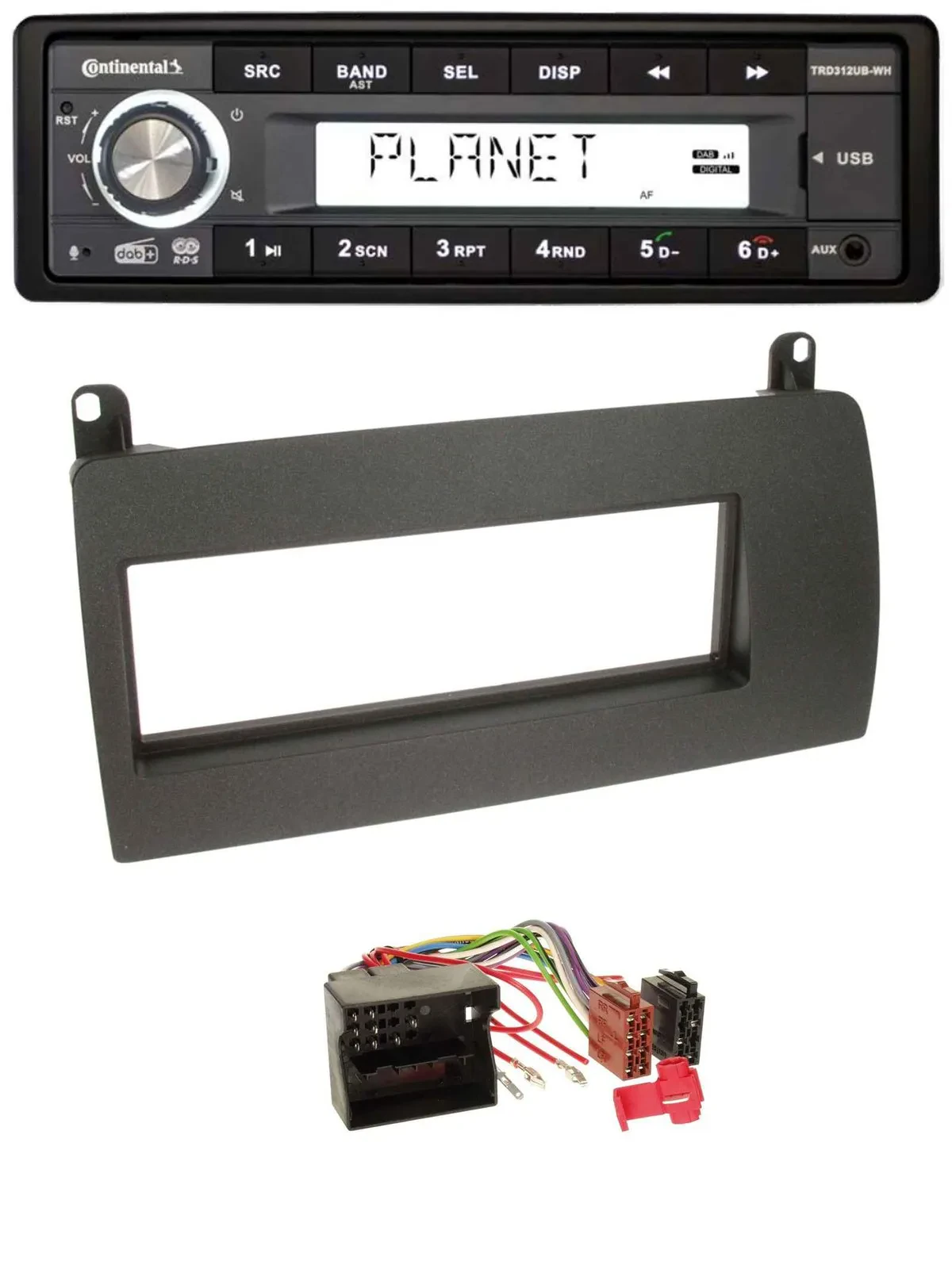 Continental USB 1DIN AUX DAB MP3 Autoradio für Rover 75 (2002-2005)