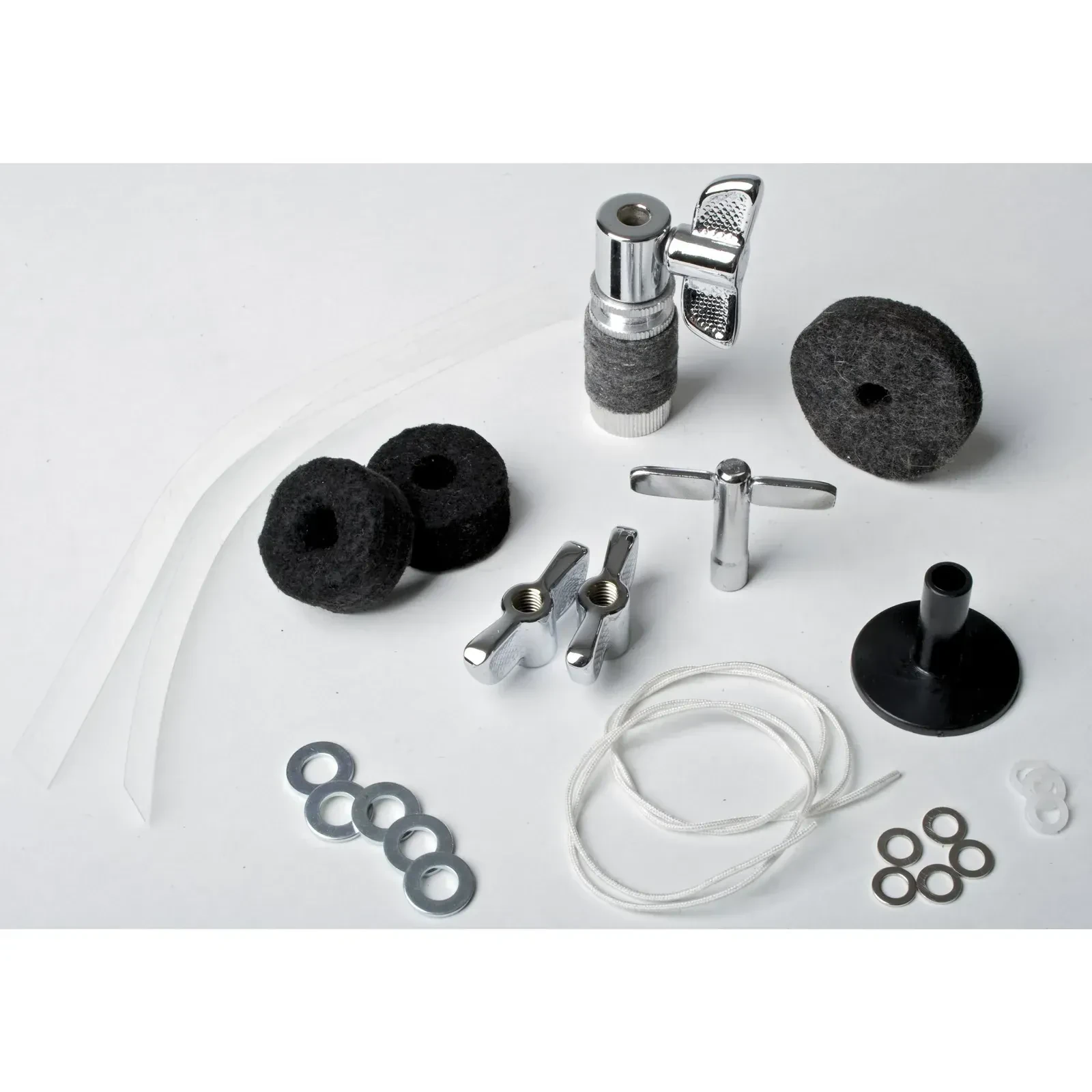 Drummer Notfallset, Ersatzteile, Becken, Stimmschlüssel, Flügelmuttern, HiHat