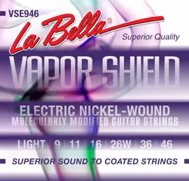 Струны для электрогитары La Bella VSE946 Vapor Shield 9-46