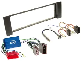 Einbauset DIN Autoradio für Audi A4 B6 00-04 Aktivsystem Mini-ISO