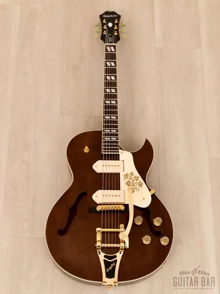 Полуакустическая гитара Epiphone Limited Edition ES-295 Premium Satin Walnut Lacquer Korea 2015 w/Case