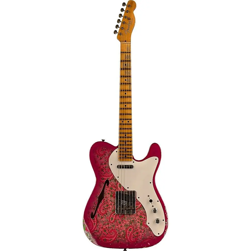 Электрогитара полуакустическая Fender Custom Shop LE '50s Tele Thinline Relic Aged Pink Paisley