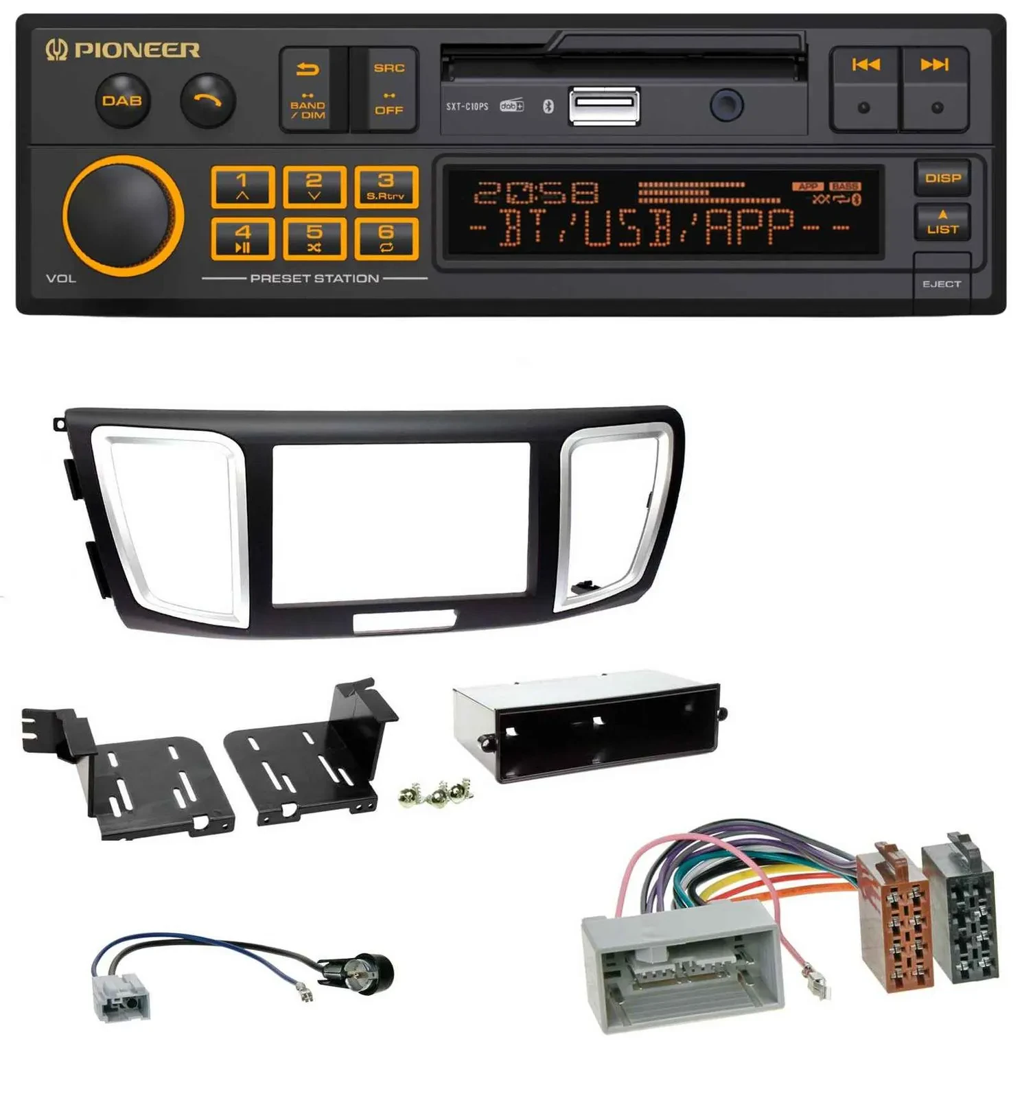 Pioneer DAB MP3 USB Bluetooth Autoradio für Honda Accord (ab 2011)