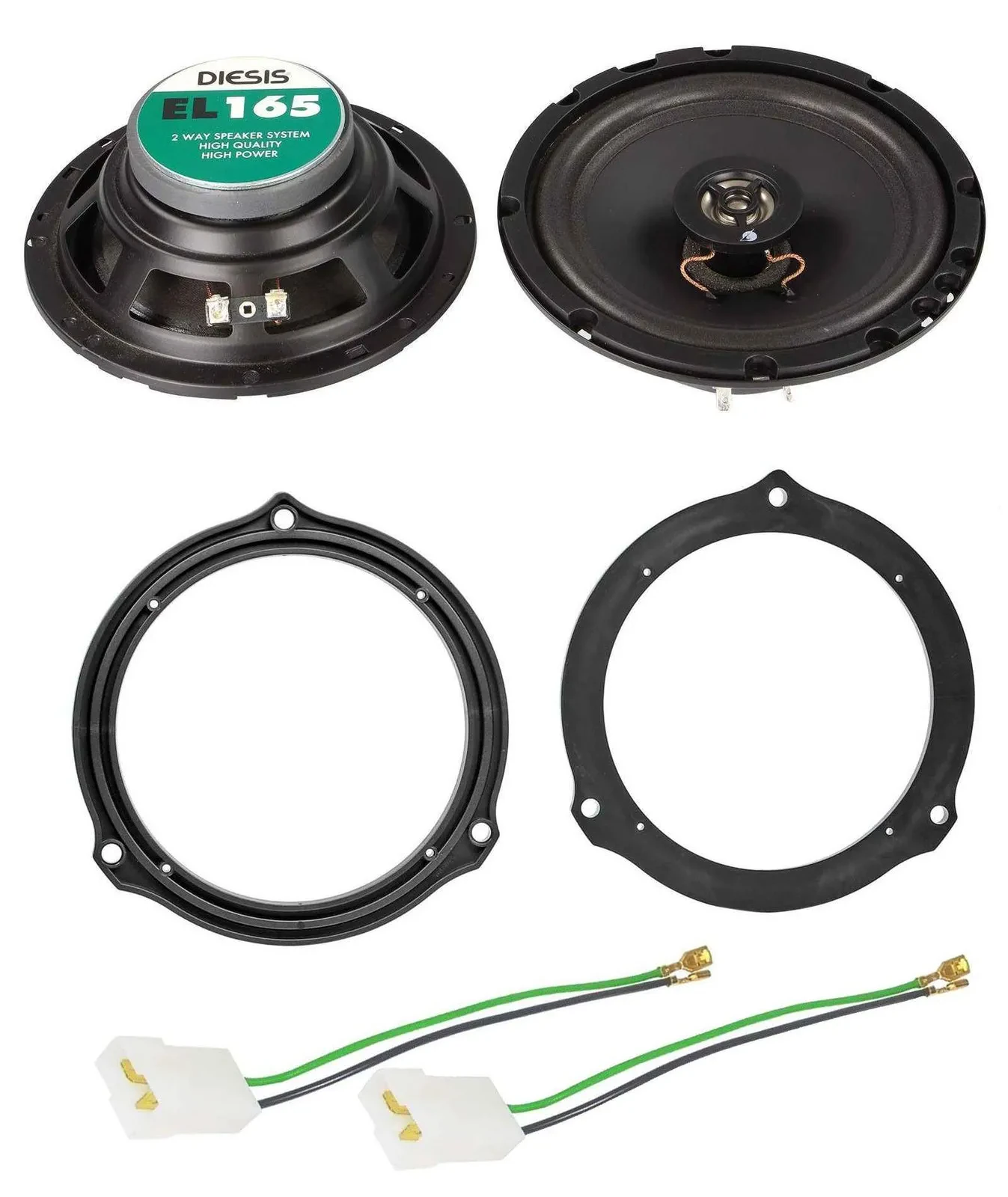 ACV 16,5cm 100Watt 2-Wege Lautsprecher für Ford Mondeo ab 07 Hecktür Auto Boxen
