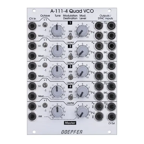 Модульный студийный синтезатор Doepfer A-111-4 Quad Precision VCO