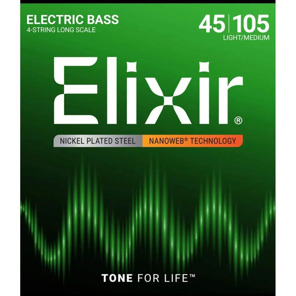 Струны для бас-гитары Elixir 14077 45-105