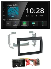 Kenwood Bluetooth MP3 DAB USB 2DIN Autoradio für Citroen Jumper Fiat Ducato Peug