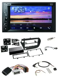 Pioneer Bluetooth 2DIN USB DVD DAB Lenkrad Autoradio für Honda Insight ZE2 2009-