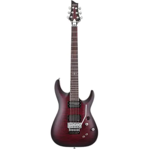 Электрогитара Schecter C-1 Platinum Floyd Rose Sustainiac Crimson Red Burst Satin