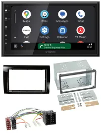 Kenwood DAB Bluetooth USB MP3 2DIN Autoradio für Fiat Bravo (ab 2007)