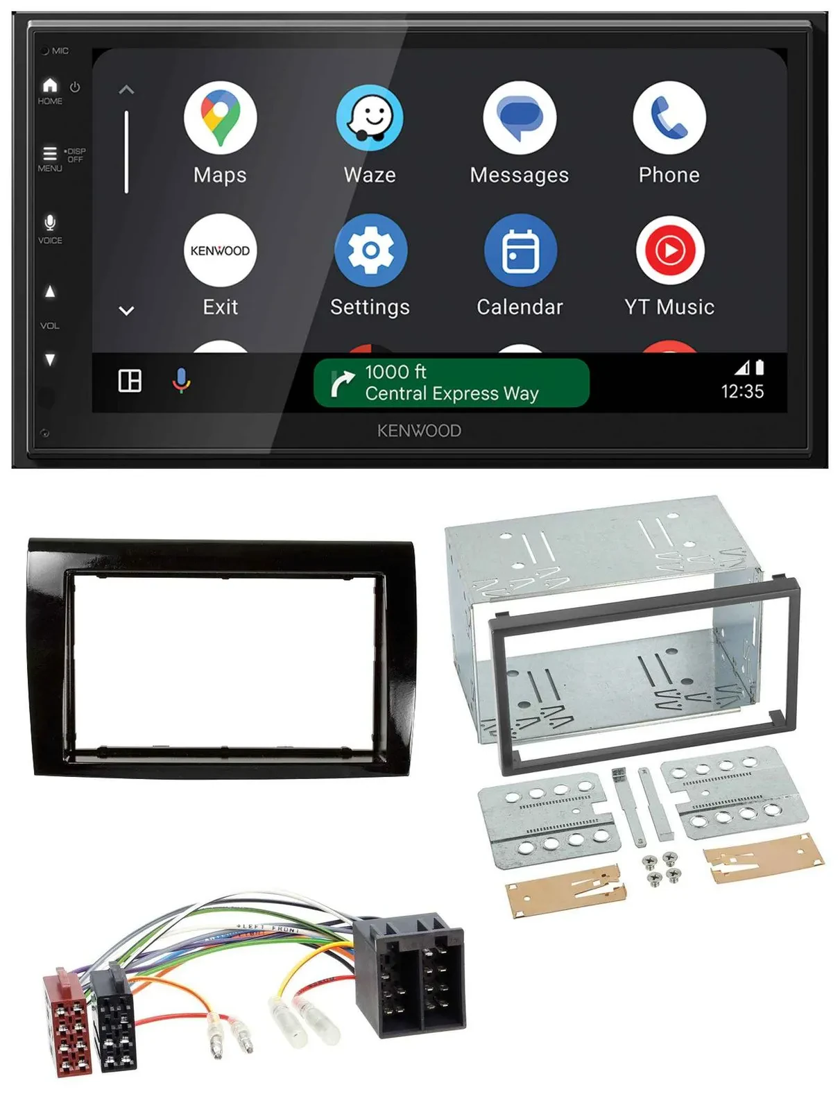 Kenwood DAB Bluetooth USB MP3 2DIN Autoradio für Fiat Bravo (ab 2007)