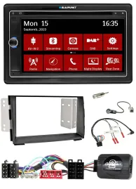 Blaupunkt TMC USB Lenkrad Bluetooth DAB 2DIN Navigation für Kia Venga 2010-2019