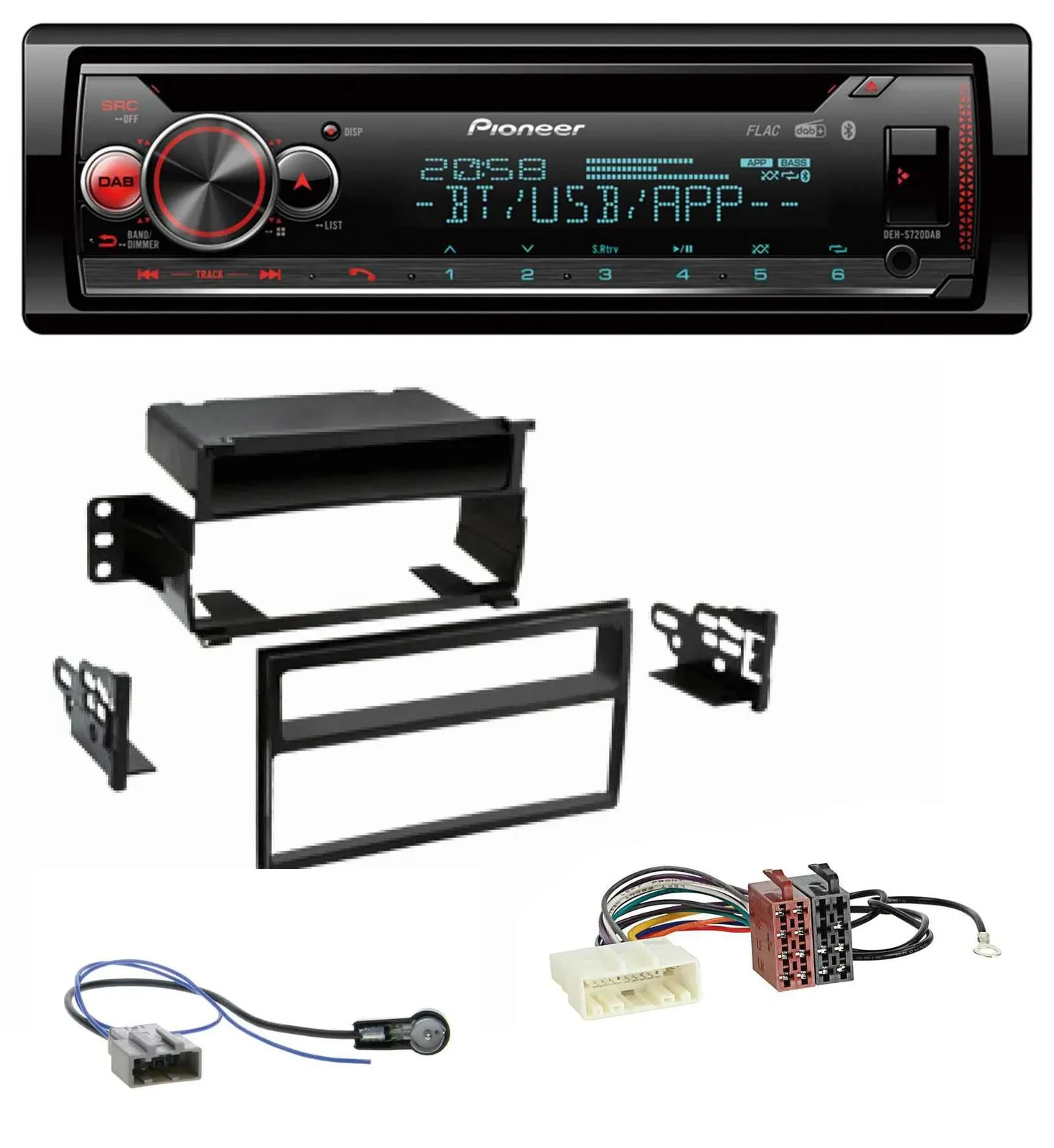 Pioneer MP3 DAB CD Bluetooth USB Autoradio für Nissan Tiida Versa C11 2007-2011