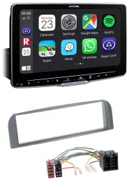 Alpine Bluetooth MP3 USB DAB Autoradio für Alfa Romeo 147, GT - anthrazit