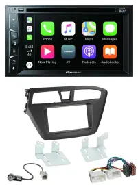 Pioneer MP3 USB DVD Bluetooth DAB 2DIN Autoradio für Hyundai i20 (2014-2020)