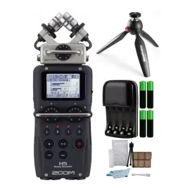 Zoom H5 UltraPortable Digital Audio Recorder with Tripod and Accessory Kit