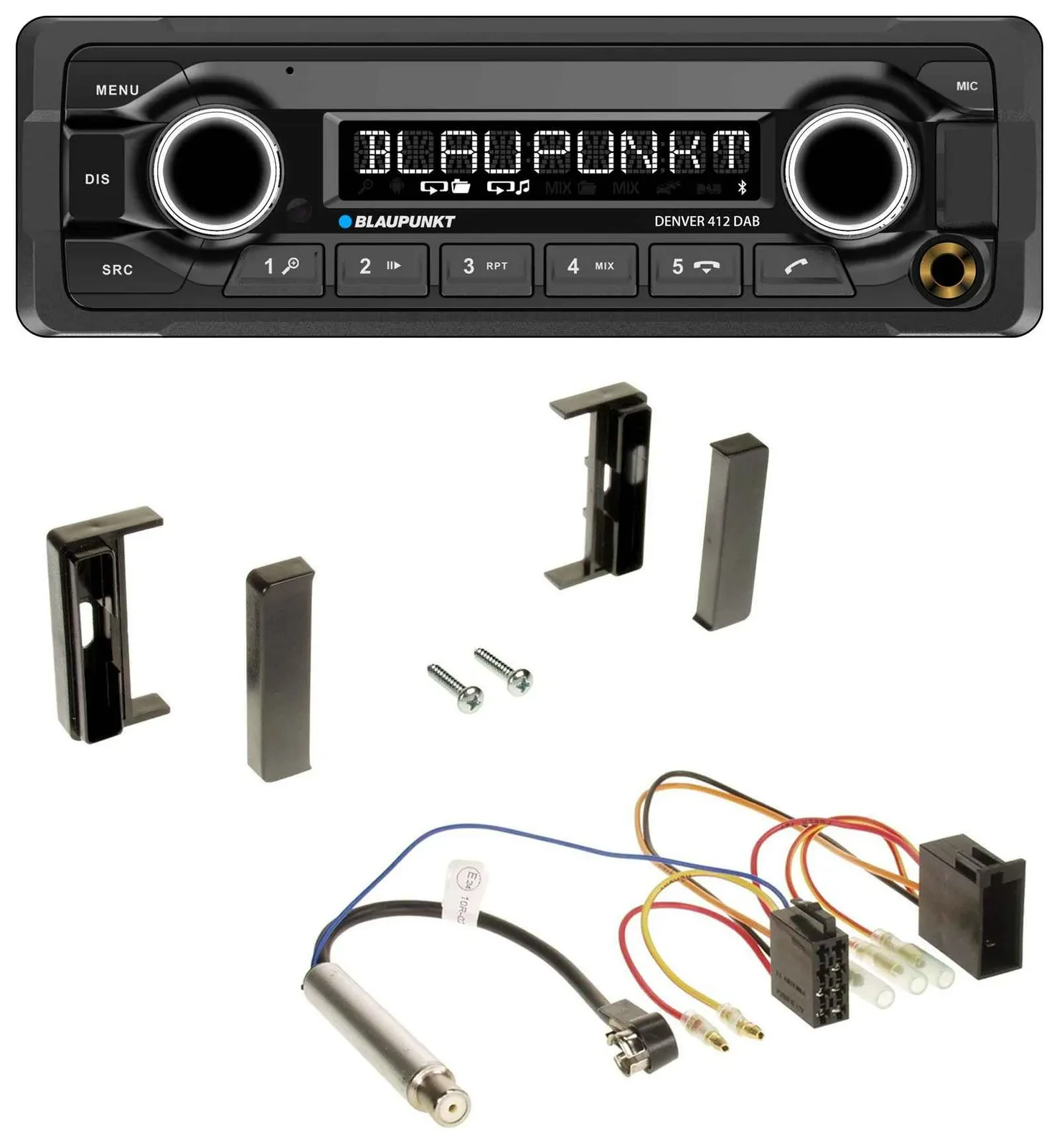 Blaupunkt Bluetooth DAB MP3 USB Autoradio für Audi TT (1998-2006) - ISO