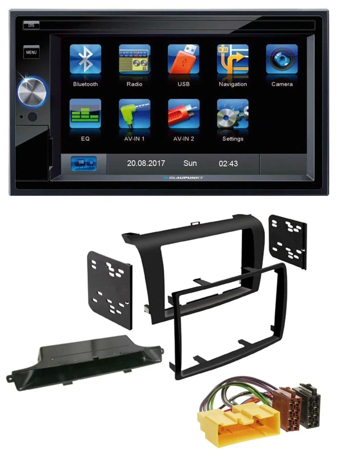 Blaupunkt SD Bluetooth 2DIN MP3 USB AUX Autoradio für Mazda 3 (2003-2009)