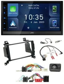 JVC DAB Bluetooth Lenkrad USB 2DIN Autoradio für Hyundai Santa Fe 2010-2012