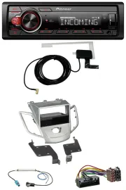 Pioneer MP3 AUX CD DAB USB Autoradio für Ford Fiesta JA8 10-17 ohne Display silb