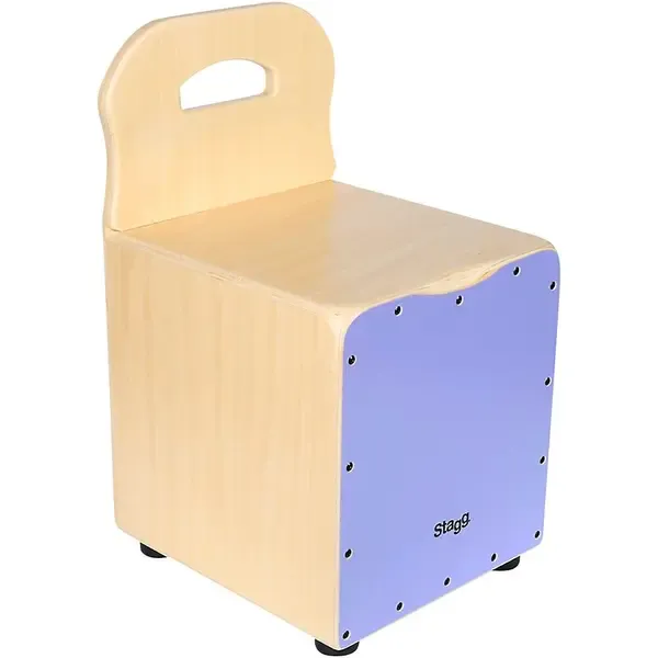 Stagg Kid's Cajon with Backrest Purple