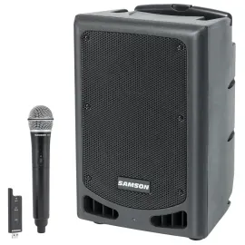 Портативная PA-система Samson XP208W 200W, аккумуляторная, с беспроводным микрофоном, серый