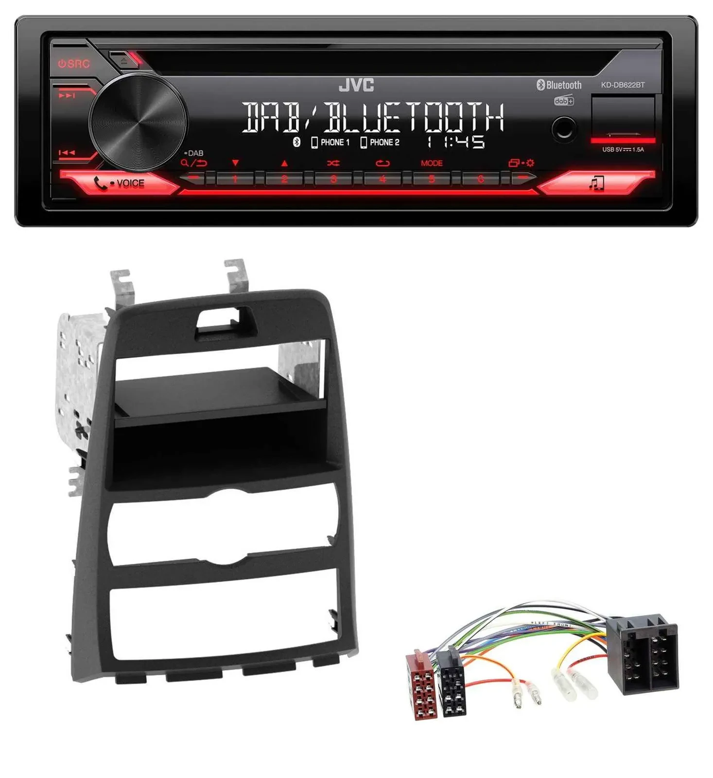 Автомагнитола для Hyundai Genesis BK (2010–2012) JVC CD DAB USB Bluetooth MP3