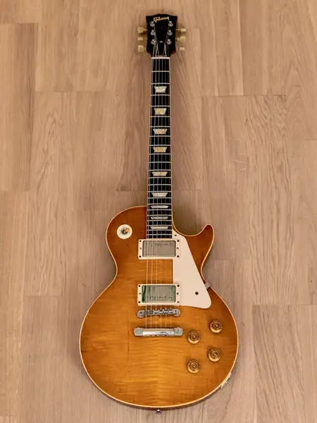 Электрогитара Gibson Custom Shop Historic Murphy Aged 1959 Les Paul Standard `59 Reissue R9 Dirty Lemon w/case USA 2011