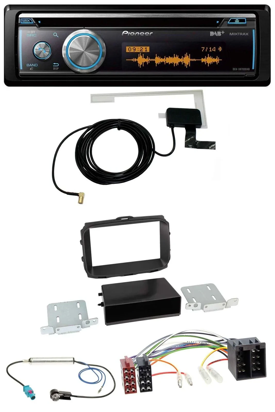 Автомагнитола для Alfa Romeo Giulietta Pioneer Bluetooth DAB MP3 USB CD (2013–2021)