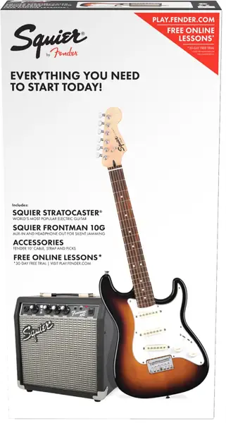 Электрогитара Squier Stratocaster® Pack Laurel Fingerboard Brown Sunburst