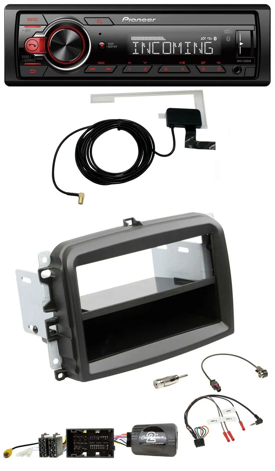 Автомагнитола для Fiat 500L (с 2012) Pioneer USB, DAB, Bluetooth