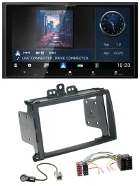 Kenwood Bluetooth 2DIN USB DAB MP3 Autoradio für Hyundai i20 09-12 schwarz