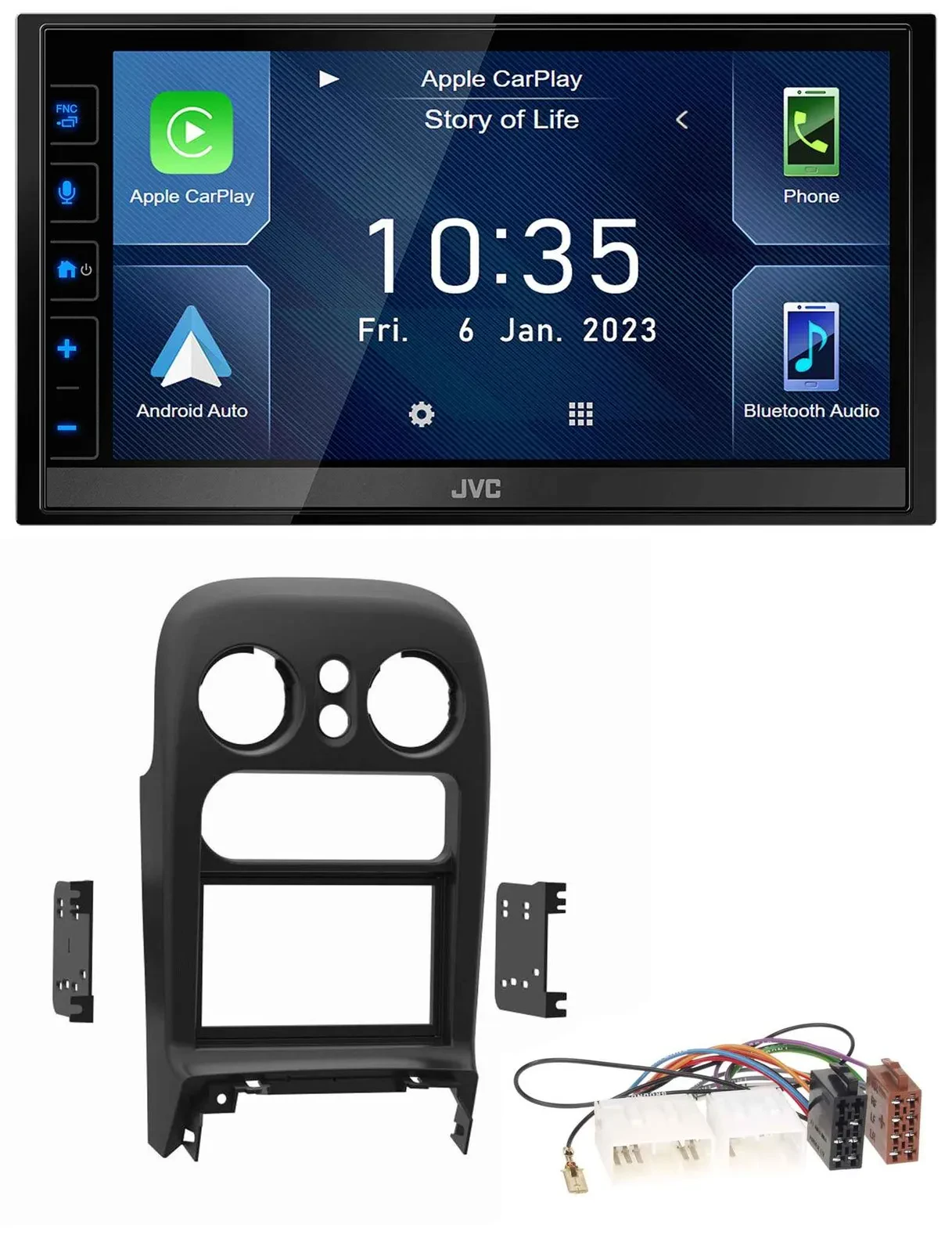 JVC DAB Bluetooth MP3 USB 2DIN Autoradio für Mazda MX-5 (1994-1997)