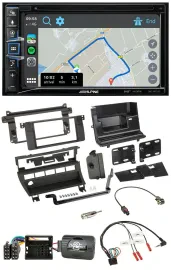 Alpine DAB TMC Bluetooth 2DIN USB Lenkrad Navigation für BMW 3er 2001-2006 5 Sch