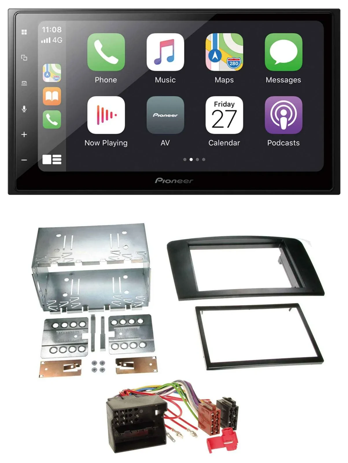 Pioneer MP3 Bluetooth DAB 2DIN USB Autoradio für Mercedes M-Klasse 05-11 W164 Pr