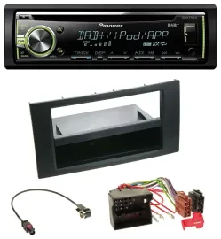 Автомагнитола Pioneer DAB, USB, MP3, AUX, CD, для Ford Fusion/Transit/Kuga (2005–2012), черный