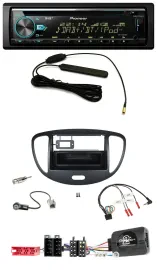 Pioneer CD MP3 Lenkrad DAB USB Autoradio für Hyundai i10 ISO 2009-2013 schwarz