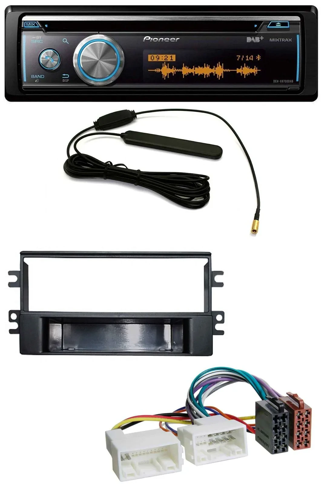 Pioneer CD USB Bluetooth DAB MP3 Autoradio für Kia Carens (ab 2007)