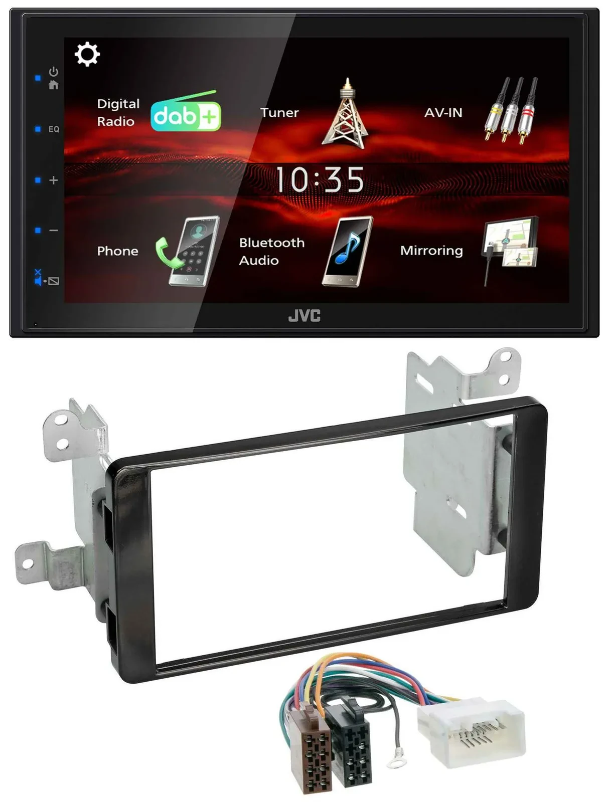 JVC USB Bluetooth MP3 DAB 2DIN Autoradio für Mitsubishi Outlander ab 2012