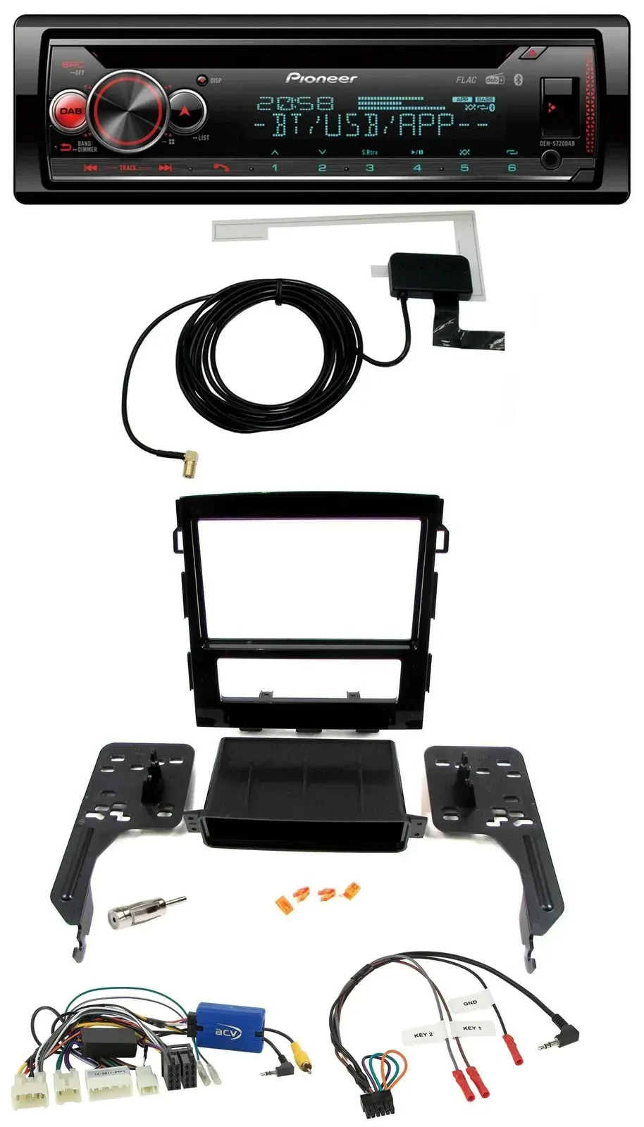 Pioneer DAB CD Lenkrad USB Bluetooth Autoradio für Subaru Impreza ab 2018