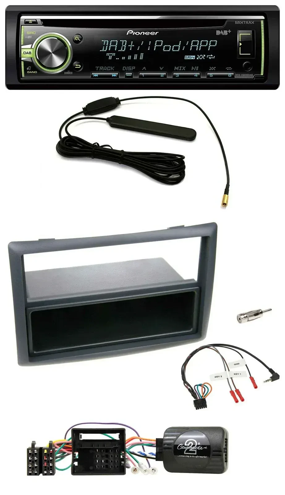 Автомагнитола для Renault Megane (2009–2012) Pioneer MP3, USB, CD, DAB, поддержка управления на руле