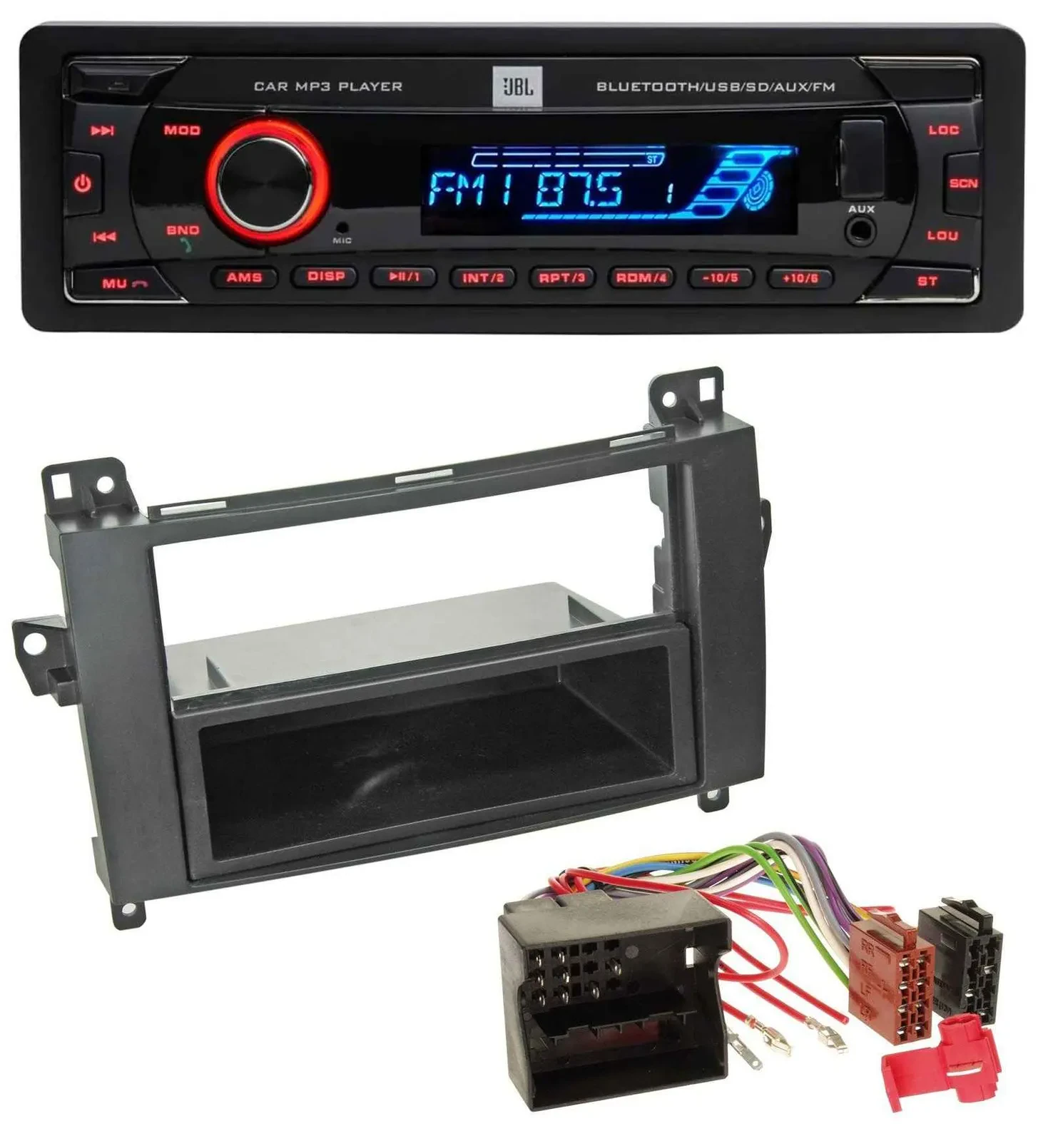 JBL AUX MP3 USB Bluetooth SD Autoradio für Mercedes B-Klasse (T245, 05-11)