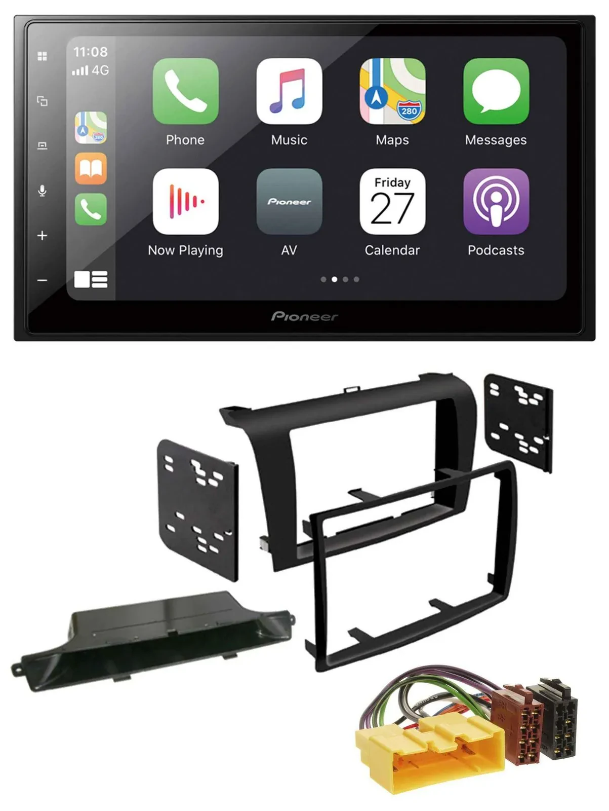 Pioneer MP3 Bluetooth DAB 2DIN USB Autoradio für Mazda 3 (2003-2009)