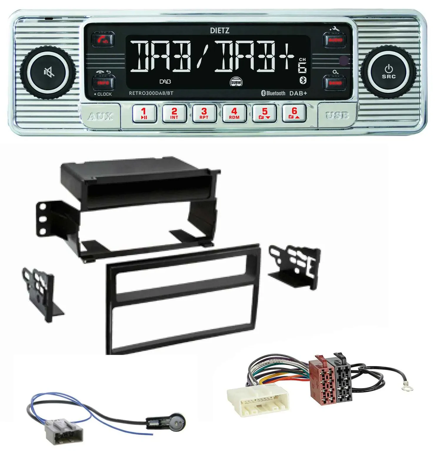 Dietz Bluetooth MP3 DAB USB Autoradio für Nissan Tiida Versa C11 2007-2011
