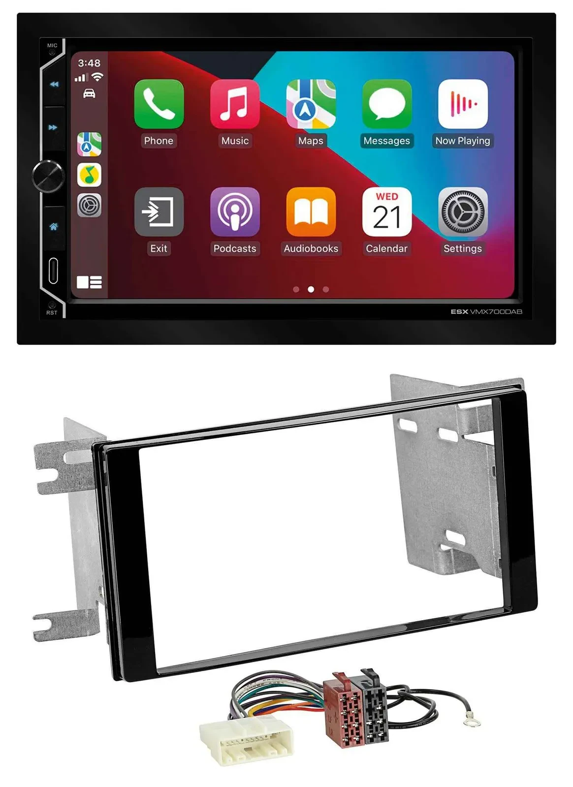 ESX 2DIN DAB USB MP3 Bluetooth Autoradio für Subaru Impreza Forester 07-12